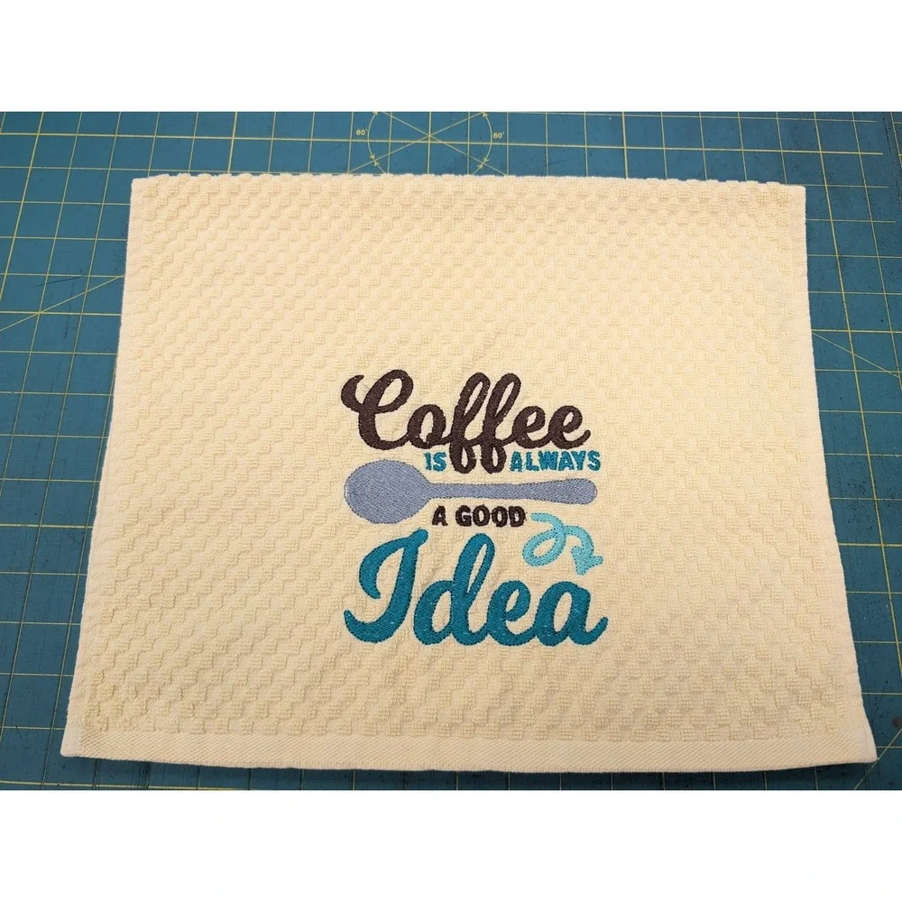 Coffee Is Always a Good Idea Kitchen Bath Bar Hand Towel Coffee Theme Kitchens